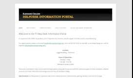 
							         the IT Help Desk Information Portal - Randolph College								  
							    