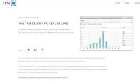 
							         The ITM client Portal is live - ITM Communications - UK.COM								  
							    