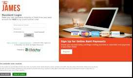 
							         The James - Online Rent Payments - ClickPay								  
							    