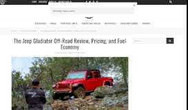 
							         The Jeep Gladiator Off-Road Review, Pricing, and ... - Expedition Portal								  
							    