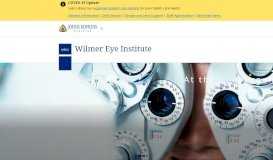 
							         The Johns Hopkins Wilmer Eye Institute - Johns Hopkins Medicine								  
							    