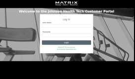 
							         the Johnson Health Tech Customer Portal								  
							    