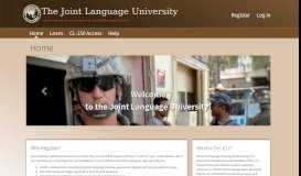 
							         The Joint Language University: Home								  
							    