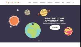 
							         The Joy Generation World Portal | Transforming the world through joy								  
							    