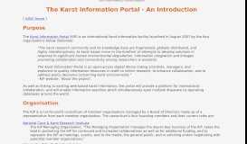 
							         The Karst Information Portal (KIP) - UIS Informatics Commission								  
							    