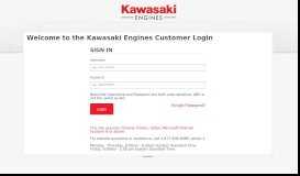 
							         the Kawasaki Engines Customer Login								  
							    