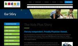 
							         The Kids Plus Story - Kids Plus Pediatrics								  
							    