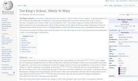 
							         The King's School, Ottery St Mary - Wikipedia								  
							    