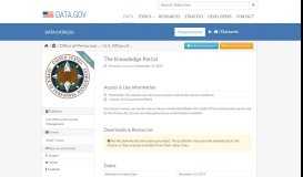 
							         The Knowledge Portal - Data.gov								  
							    