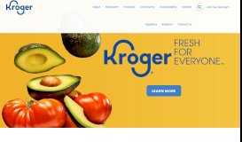 
							         The Kroger Co.: Homepage								  
							    