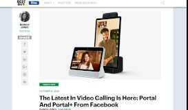 
							         The latest in video calling is here: Portal and Portal+ from Facebook ...								  
							    