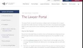 
							         The Lawyer Portal – Law Society Alberta								  
							    