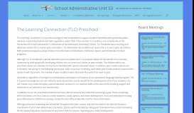 
							         The Learning Connection (TLC) Preschool | School ... - SAU #53								  
							    