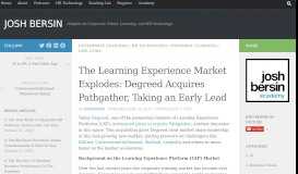 
							         The Learning Experience Market Explodes: Degreed Acquires ...								  
							    