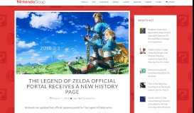 
							         The Legend Of Zelda Official Portal Receives A New History Page ...								  
							    