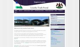 
							         The Lesotho Trade Portal								  
							    