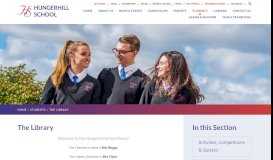 
							         The Library - Hungerhill School								  
							    