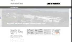 
							         the Liebherr Aerospace Customer Services Portal								  
							    