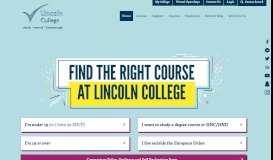 
							         The Lincoln College Group | Lincoln College								  
							    