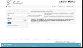 
							         the Liverpool Citizen Portal								  
							    