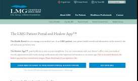 
							         The LMG Patient Portal and Healow App™ – Loudoun Medical Group								  
							    