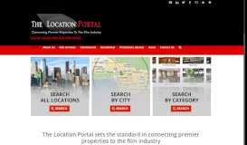 
							         The Location Portal: Connecting Premier Properties to the Film Industry								  
							    