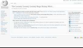 
							         The Looney Looney Looney Bugs Bunny Movie - Wikipedia								  
							    