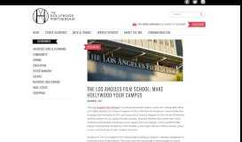 
							         The Los Angeles Film School: Make Hollywood Your Campus - Only In ...								  
							    