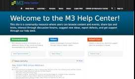 
							         the M3 Help Center!								  
							    