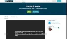 
							         The Magic Portal | Devpost								  
							    