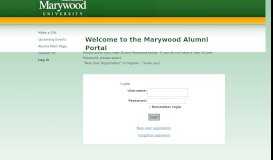 
							         the Marywood Alumni Portal - Marywood University								  
							    