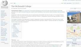 
							         The McDonald College - Wikipedia								  
							    