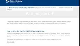 
							         The MEDENT Patient Portal - Gastroenterology Associates of Western ...								  
							    