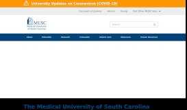 
							         The Medical University of South Carolina | MUSC | Charleston, SC								  
							    