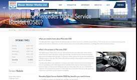 
							         The Mercedes Digital Service Booklet (DSB) – Bosch Boxer Motor Works								  
							    