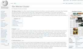 
							         The Mercer Cluster - Wikipedia								  
							    