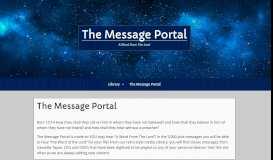 
							         The Message Portal – A Word From The Lord								  
							    