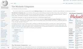 
							         The Michaels Companies - Wikipedia								  
							    