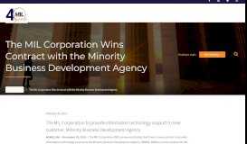 
							         The MIL Corporation Wins Contract with the Minority Business ...								  
							    