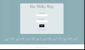 
							         The Milky Way: Log in								  
							    