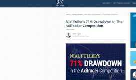 
							         The Million Dollar AxiTrader Competition & Nial Fuller's 71% Drawdown								  
							    