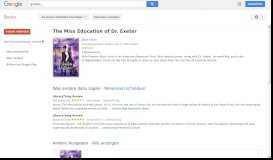 
							         The Miss Education of Dr. Exeter - Google Books-Ergebnisseite								  
							    
