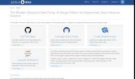 
							         The Modern Research Data Portal: A Design Pattern for ... - Globus Docs								  
							    