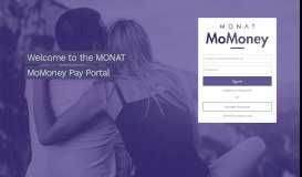 
							         the MONAT MoMoney Pay Portal - Paylution								  
							    