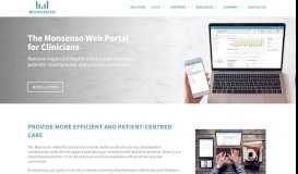 
							         The Monsenso Web Portal for Clinicians								  
							    