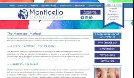 
							         The Montessori Method - Monticello Montessori								  
							    