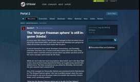 
							         The 'Morgan Freeman sphere' is still in-game (kinda) :: Portal 2 ...								  
							    