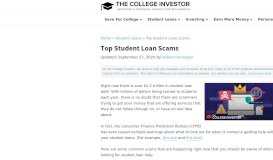 
							         The Most Common Student Loan Scams (And How To Avoid Them)								  
							    