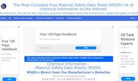 
							         The Most Complete Free Material Safety Data Sheet (MSDS) list of ...								  
							    