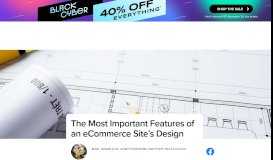 
							         The Most Important Features of an eCommerce Site's Design								  
							    